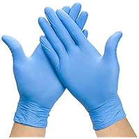 NU-SET Safety | Disposable Nitrile Gloves | Set of 100 Latex & Powder Free Multi Purpose Disposable Gloves (Large)