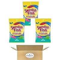Sour Patch Kids Sweet And Sour Gummy Candy, Fish & Friends, 5 Ounce per bag - Pack of 3 (15 oz in total)