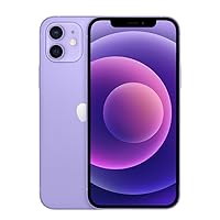 Unlocked iPhone 12 5G LTE 6.1'' 4GB&64/128GB iOS A14 Bionic Face ID Cellphone iphone12 64GB add Charger/Purple