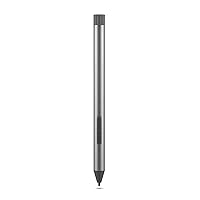 Lenovo Digital Pen 2 (Laptop) - Ultra-Tactile Response - 4,096 Levels of Pressure - Natural Feel Elastometer Pen Tip - Extended Battery Life - Silver, Grey