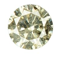 0.18 cts. CERTIFIED Round Cut I1 Sparkly Light Brown Loose Natural Diamond 19983 by IndiGems