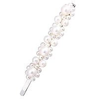 Elegant Hairpin Aguder 4pcs White Pearl Jewelry Flower Bridal Wedding Decorative Hair Pins Clips Hair Accessories Ornament,Vintage Court Style Pearl Hair Clip