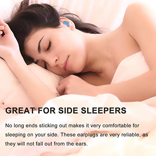 Ear Plugs for Sleeping, Reusable Silicone Moldable Noise Cancelling Sound Blocking Reduction Earplugs for Swimming, Snoring, Concerts, Shooting, Airplanes, Musicians, 32dB Highest NRR