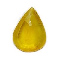 Original Yellow Sapphire Gemstone 3.5 Carat-10 Carat Pear Shape Stone Bead for Jewelry Making