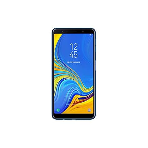 Samsung Galaxy A7 (2018) A750G 64GB Unlocked GSM Dual-SIM Phone Camera w/ Triple 24MP + 8MP + 5MP - Blue (Renewed)