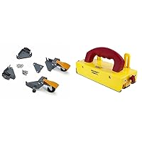 Bora Portamate Mobile Base Kit PM-1100 - Heavy Duty, Universal, Customizable, Adjustable Rolling & Milescraft 3406 GrabberPRO - Push Block for Table Saws, Router Tables, Band Saws & Jointers
