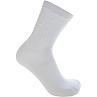 Non-Binding Diabetic Combed Cotton Crew Socks, 3 Pair/Pack