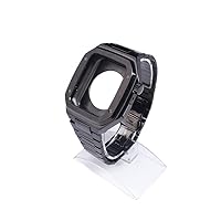 Stainless Steel Latest Strap+Case For Apple Watch 8 7 6 SE 5 4 Bracelet iwatch Band 44mm 45mm Noble Metal Strap