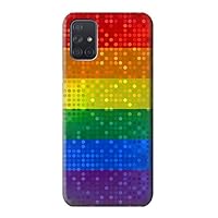 R2683 Rainbow LGBT Pride Flag Case Cover for Samsung Galaxy A71 5G [for A71 5G Version only. NOT for A71]