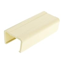 Cord Cover Cable Raceway, 3/4 inch Surface Mount Cable Raceway Joint Cover On-Wall Cord Concealer (Covers 2 Raceway Junction), Cord Organizer/Wire Hider and Protector, Ivory, Cablewholesale