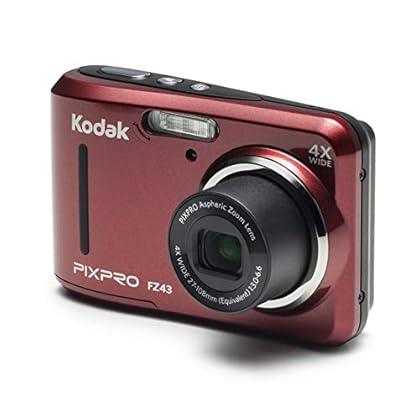 Kodak PIXPRO Friendly Zoom FZ43-RD 16MP Digital Camera with 4X Optical Zoom and 2.7