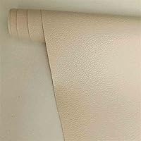 Leather Repair Patch Large Self-Adhesive Leather Repair Tape, Reupholster Leather Patches for Furniture Couch Chairs Car Seat (Beige Yellow,19x50 inch)
