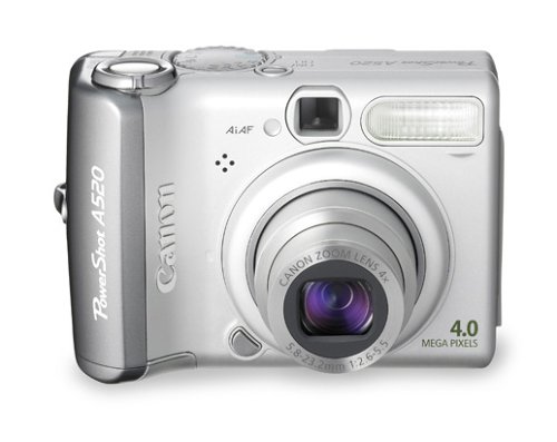 Canon Powershot A520 4MP Digital Camera with 4x Optical Zoom (OLD MODEL)