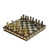 Chess Set Resin Decoration Chess Home Desktop Decoration Jewelry Gift (10.03in) Chess Game Board Set