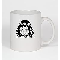 Live, Love, Craft Anime P - 11oz Ceramic White Coffee Mug