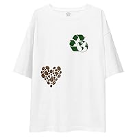 Coffee Bean Recycling Eco Friendly Love Earth Day Oversize Tee