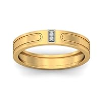 Men's Natural Diamond 925 Sterling Silver Band Ring For Wedding , Anniversary Gi