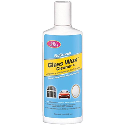 Gel-Gloss NoStreek No Scent Glass Wax Cleaner 8 oz. Liquid