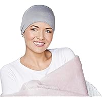 Chemo Organic Headwear - Sleep Cap | Cancer Headwear for Men & Women | Unisex Sleeping Hat | 95% Cotton Beanie