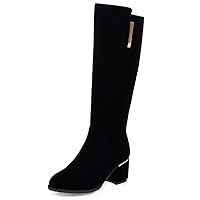 Women Knee High Black Boots