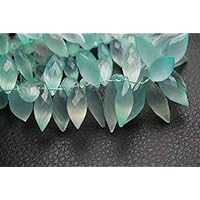 30 Pcs of Extremely Beautiful,Super Finest, Super Rare Shape, Aqua Chalceny Faceted Dew Drops Briolettes,10-12mm Large Size Code-HIGH-56890