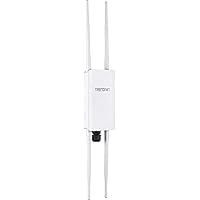 TRENDnet 5 DBI Wireless AC1300 Outdoor PoE+ Omni-Directional Access Point, TEW-841APBO, 4 X 5 DBI Omni Directional Antennas, Point-to-Point & Point-to-Multi-Point WiFi Bridging, IEEE 802.3AT PoE+