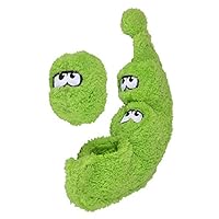 Duraplush Medium Peas in a Pod: Sqeakerless Eco-Friendly and Durable Toy for Dogs | Perfect for Fetch and Tug-of-War Play | Made in USA