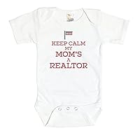 Real Estate Onesie/Keep Calm My Mom's A Realtor/Realty Mom/Super Soft/Sublimated Design