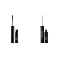 Arches & Halos Microfiber Tinted Brow Mousse - Shape and Define - For Full, Fluffy, Natural Looking Brows - Vegan and Cruelty Free Makeup - Neutral Brown, 0.106 oz (Pack of 2)
