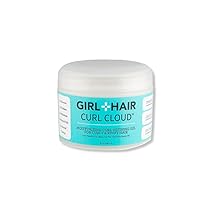GIRL+HAIR Moisturizing Curl Defining Hair Gel - Soft Hold Styling Gel for Curly Hair - Tea Tree & Castor Oil for Hydration and Hair Growth, Paraben-Free (8 fl oz)