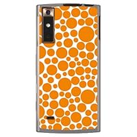 SECOND SKIN Bubble Dots White x Orange (Soft TPU Clear) for Urbano V02/au AKYV02-TPCL-701-J113