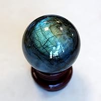 Room Decoration Healed 1pc Natural Quartz Elongated Feldspar Crystal Ball As a Gift (Size : 70mm)