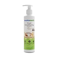 Mamaearth Curd Smoothening Shampoo For Women and Men; with Curd & Keratin for Smooth & Shiny Hair- 250 ml; Nourishes Dry Hair and Controls Frizz