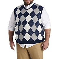 Harbor Bay by DXL Men's Big and Tall Argyle Vest