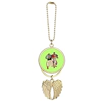 Inner Mongolia Wrestling Competition Car Keychain Angel Wing Pendant