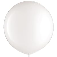White Round Latex Balloons - 24