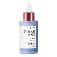 VALJEAN LABS Overnight Repair Facial Oil | Retinol and Blue Tansy | Helps to Even Skintone, Calm and Soothe Redness | Cruelty Free, Vegan, Made in USA (1.83 oz)
