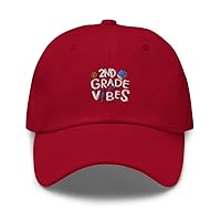 2nd Grade Vibes Elementary Back to School Level Dad Cap
