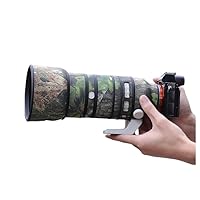 Camouflage Waterproof Lens Coat for Sony FE 70-200mm F2.8 GM OSS II Rainproof Lens Protective Cover (Green Leaf Camouflage, with 2.0X TC (SEL20TC))