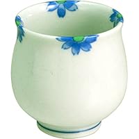 Ranchant Mini Cup, Blue, Multi, Diameter 2.6 x 2.6 inches (6.6 x 6.5 cm), Small Flowers, Arita Ware Made in Japan