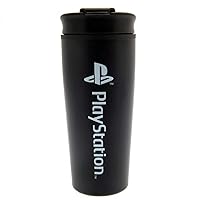 Playstation (Onyx) Metal Travel Mug, 16 oz, Black