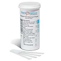 USA Made Residual Low Level Free Chlorine Test Strip 0-10 ppm [Vial of 50 Plastic Strips]