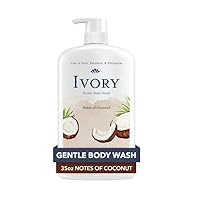 𝕴𝖛𝖔𝖗𝖞 Mild and Gentle Body Wash, Coconut Scent, for All Skin Types, 35 fl oz (Pack Of 1)
