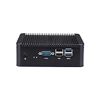 2 x Realtek Gigabit LAN Industrial Fan Mini PC Router Intel 6th Gen Celeron 3855U Dual Core(16G RAM 256G SSD)