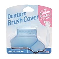Denture Brush Cover - Fits All Denture Brushes (Blue)