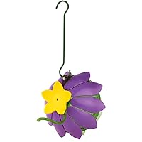 066467 Sfhf2 So Real Single Flower Hummingbird Feeder, Purple