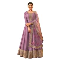 Design a new Embroidered Dola Silk ethinic wear Anarkali Suit for ready to wear