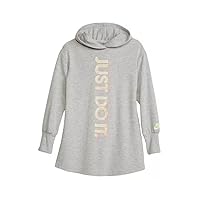 Nike Girls Dream Chaser Hooded Dress (6X, Light Grey)