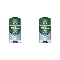 Mitchum Men Gel Antiperspirant Deodorant, Unscented, 2.25oz. (Pack of 2)