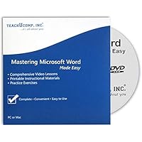 TEACHUCOMP Video Training Tutorial for Microsoft Word for Lawyers / Attorneys v. 2019 and 365 DVD-ROM Course and PDF Manual
